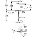 Grohe Einhandmischer Waschtisch Eurocube ohne...