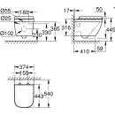 Grohe Wand-Tiefspül-WC Euro Keramik mit WC-Sitz...