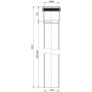 Atec Rohr PolyTop kürzbar DN 60 1955mm