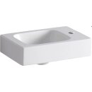 Geberit Handwaschbecken iCon mit Hahnloch R, ohne ÜL 380x280mm weiß