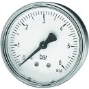 Watts Rohrfedermanometer axial MDA d= 63mm, 1/4 , 0-6 bar