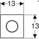 Geberit Manuelle Urinalsteuerung HyTouch Des. Sigma10 schw. / hochglanz-verchromt