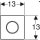 Geberit Manuelle Urinalsteuerung HyTouch Des. Sigma10 schw. / hochglanz-verchromt