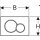 Geberit GE BetPl. Sigma01, für 2-Mengen-Sp. mattchrom-lackiert