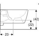 Geberit GE iCon Wandbidet, T:53cm mit Überlauf, weiß, NEU