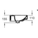 Geberit M100 E-Handwaschbecken eckige Form, 450x360mm weiß