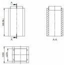 Atec Schachtelement 600 mm L90 PolyCase inklusive...