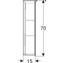 Geberit Spiegelschrank Option Plus mit Beleuchtung zwei Türen 600x700x172mm