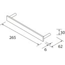 Griff TOALLERO 300 ELOXIERTEM ALUMINIUM GLÄNZEND