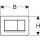 Geberit BetPl. Sigma30, für 2-Mengen-Sp. schwarz, schwarz matt
