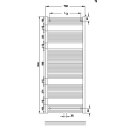 Zehnder O100 Badheizkörper 1856x750mm weiß (RAL 9016)