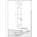 LORO-X Rohr 00130. DN 50x500mm, mit 2 Muffen