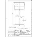 LORO-X-Rohr 01201. DN 70x1000mm, mit 1 Muffe