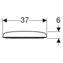 Geberit WC-Sitz Renova mit Deckel Scharniere Edelstahl weiß