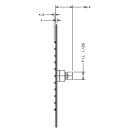 L100 Kopfbrause rund Air-Technik, 4mm hoch d= 300mm verchromt