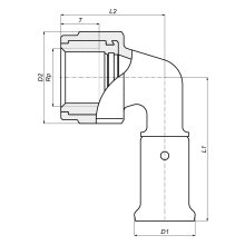 Henco Winkel 90 IG 16x3/8"