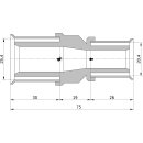 Wavin Tigris K5 Kupplung reduziert, 25mm x 20mm