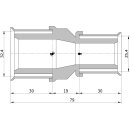 Wavin Tigris K5 Kupplung reduziert, 32mm x 25mm