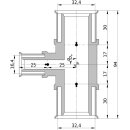 Wavin Tigris K5 T-Stück reduziert, 32mm x 16mm x 32mm