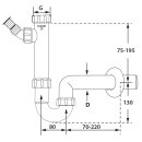 PP-Kugelverschlußsiphon 1 1/2" & 1...