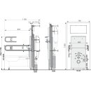 AM101/1500L Vorwandinstallationssystem für...