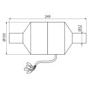 P128 Ventilator für Vorwandinstallationssystem mit Entlüftungsvorbereitung