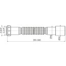 A793 Flexianschluss 6/4" mit Reduktion 5/4"×50/40 Kunststoffmutter