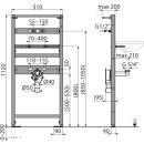 A104AVS/1120 Montagerahmen für Waschbecken und Wasserarmatur mit eingebautem Siphon