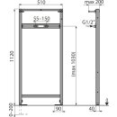 A104B/1120 Montagerahmen für Wasserarmatur