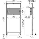 A104PB/1120 Montagerahmen für Unterputzarmatur