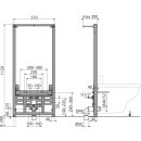 A105/1120 Montagerahmen für Bidet