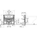 A105/450 Montagerahmen für Bidet