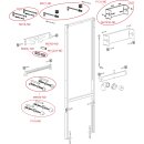 A107S/1120 Montagerahmen für Urinal und Sensor