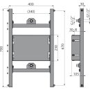 A117PB Montagerahmen für Unterputzarmatur in...