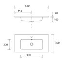 Salgar Waschtisch S35 510 extraflach
