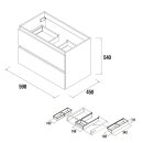 Salgar Schrank wandhängend SPIRIT 600 nature