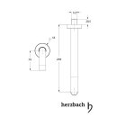 Herzbach Design Wandauslauf 1/2" 210mm