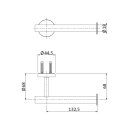 Herzbach Papierrollenhalter iX edelstahl