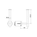 Herzbach Reservepapierhalter iX edelstahl