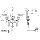 Herzbach ANAIS CLASSIC Waschtischbatterie 3-loch...