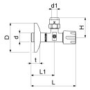 Schlösser DVGW 3/8" x 10 Eckventil,...