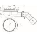 alcadrain Duschwannen Ablaufgarnitur 491CR
