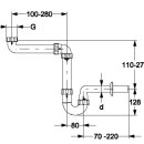 Haas Waschtisch-Raumsparsiphon/Möbelsiphon 1...