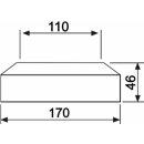 Sanit WC-Flachrosette DN 100