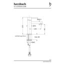 Herzbach DESIGN iX Waschtisch-Einlochbatterie S-Size...