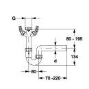 Haas Spülen-Röhrensiphon 1 1/2" DN40 mit...