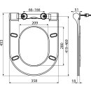 alcadrain WC-SITZ SLIM 67 SOFTCLOSE, DUROPLAST