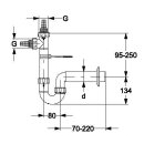 Haas Waschmaschinen-Siphon mit zwei Geräteanschlüssen 1 1/2" DN50