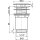 alcadrain Click - Clack Ablaufventil f.WT ohne Überlauf / gr. Stopfen