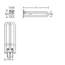 PBA Stützklappgriff 700mm -schwenkbar- aus hochwertigem Nylon